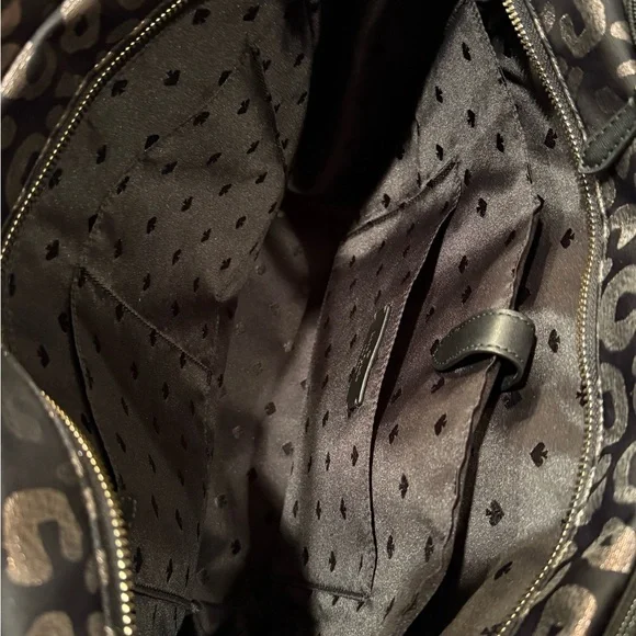 Coach Black and Gray Animal Print Tote - Picture 4 of 4